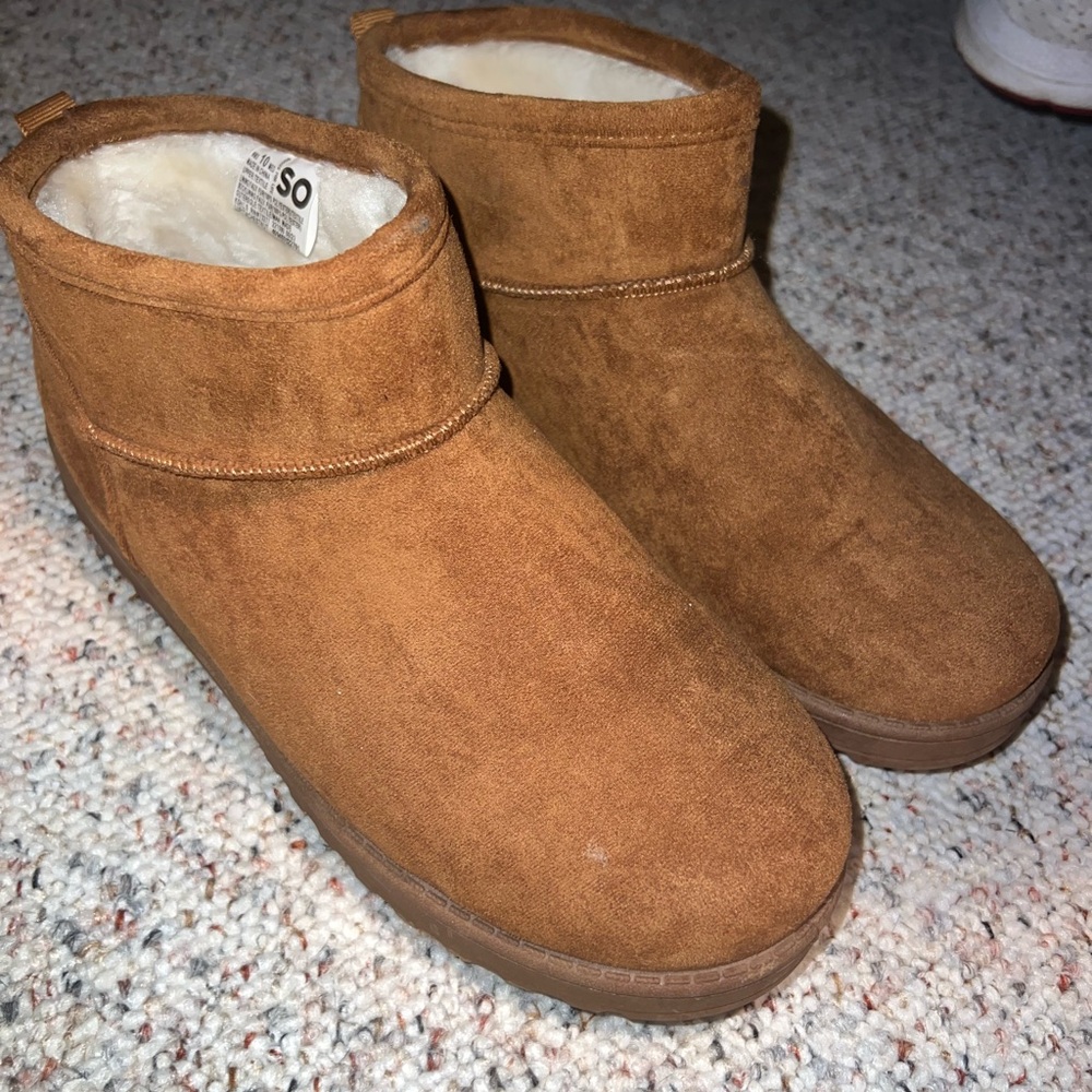 Brown Suede Ankle Boots